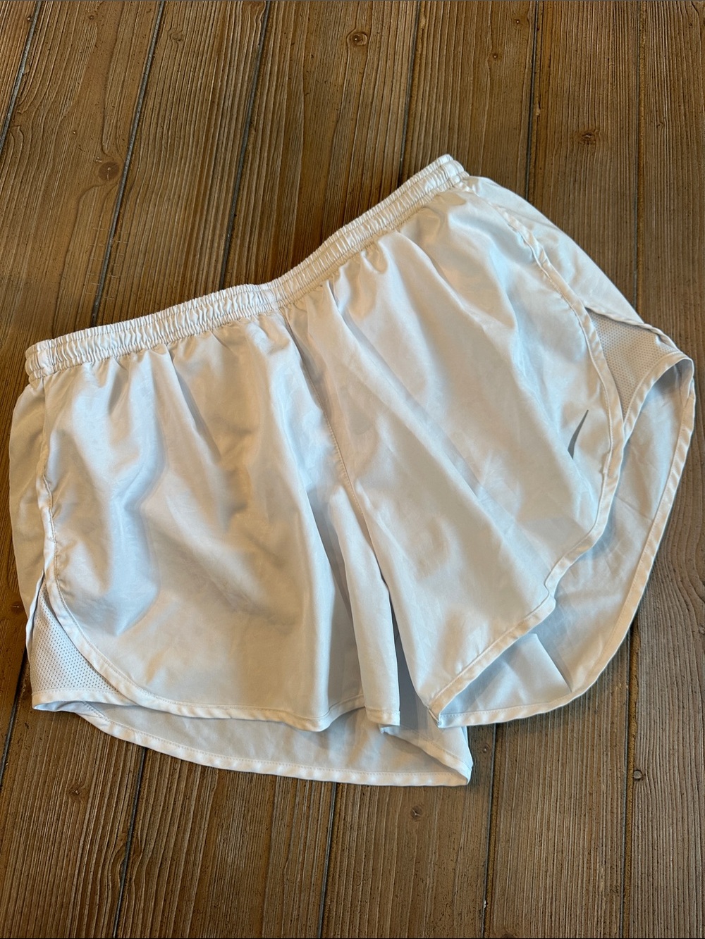 Nike Women's White Athletic Running Shorts